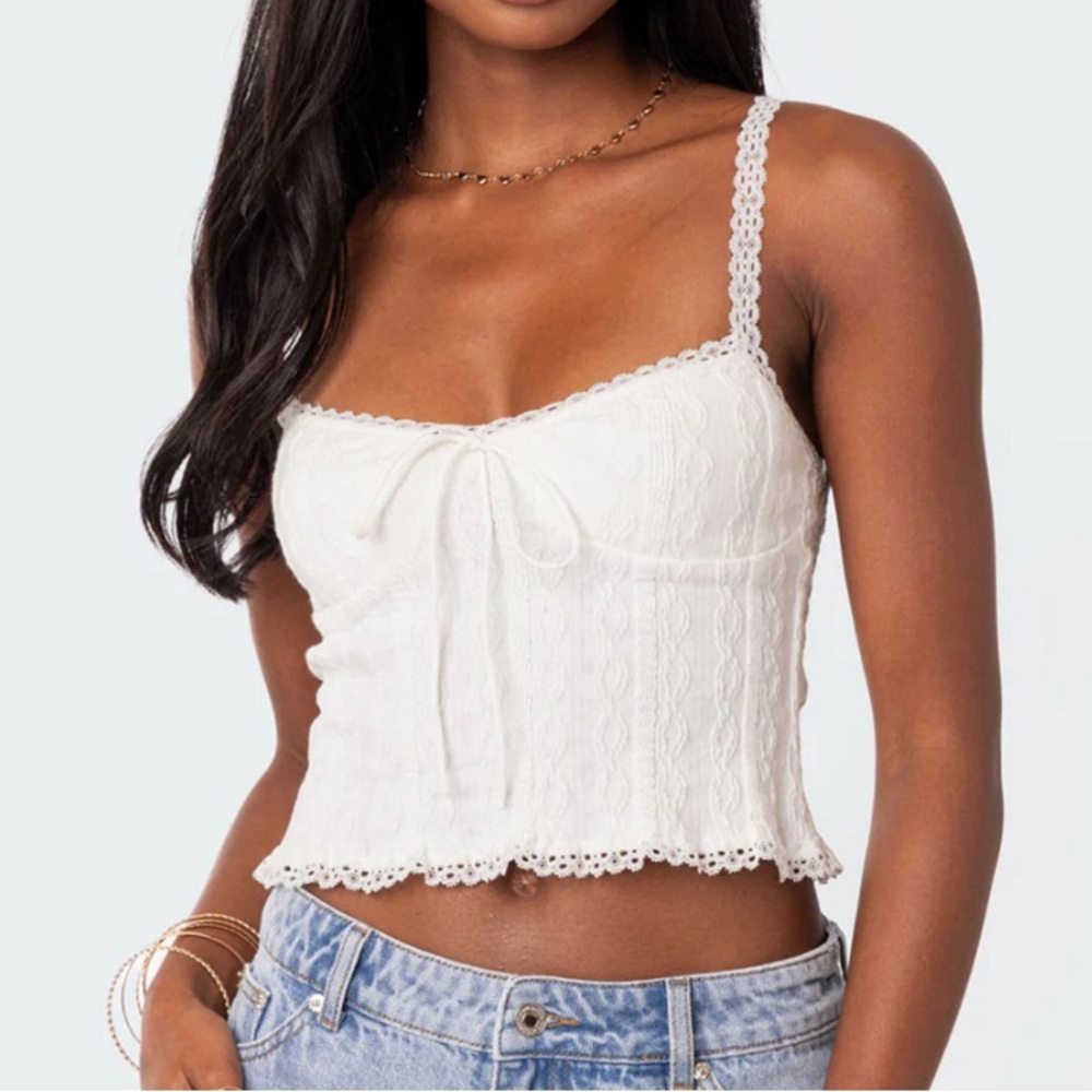 Edikted - Lacey Knit Tank Top